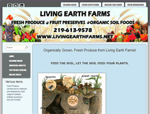 Tablet Screenshot of livingearthfarms.net